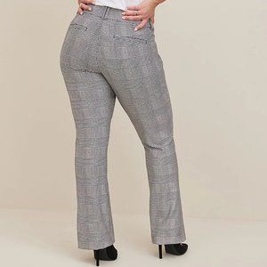 Torrid grey plaid ponte trouser regular length (Size 20) NWT